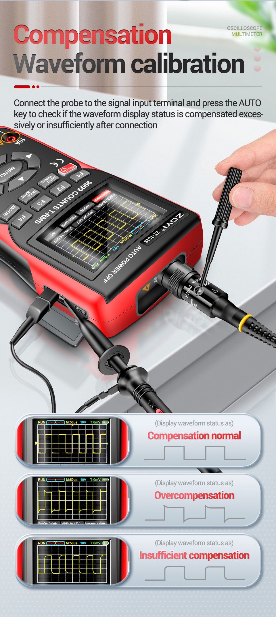 ZT-702S Digital Oscillocope + Digital Multimeter, two-in-one ZT-702S Digital Oscillocope + Digital Multimeter, two-in-one